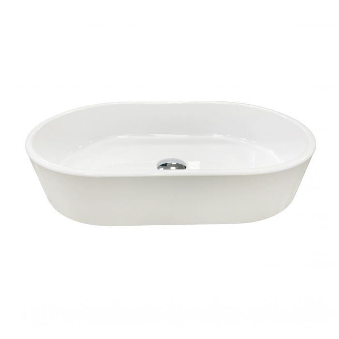 Раковина, умивальник Adamant BESTE NEW, штучний камінь, овальна, без отвору для змішувача та переливу, 540x350x11мм, накладний, білий Раковина, умивальник Adamant BESTE NEW, штучний камінь, овальна, без отвору для змішувача та переливу, 540x350x11мм, накладний, білий