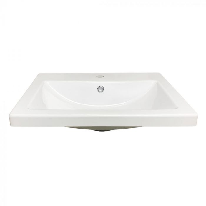 Раковина, умивальник Adamant CERS, штучний камінь, прямокут., з отвором для змішувача, з отвором для переливу, 495x390x158мм, накладний, білий Раковина, умивальник Adamant CERS, штучний камінь, прямокут., з отвором для змішувача, з отвором для переливу, 495x390x158мм, накладний, білий