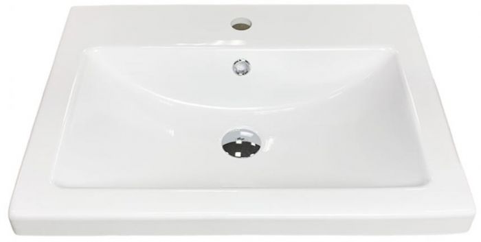 Раковина, умивальник Adamant CERS, штучний камінь, прямокут., з отвором для змішувача, з отвором для переливу, 495x390x158мм, накладний, білий Раковина, умивальник Adamant CERS, штучний камінь, прямокут., з отвором для змішувача, з отвором для переливу, 495x390x158мм, накладний, білий