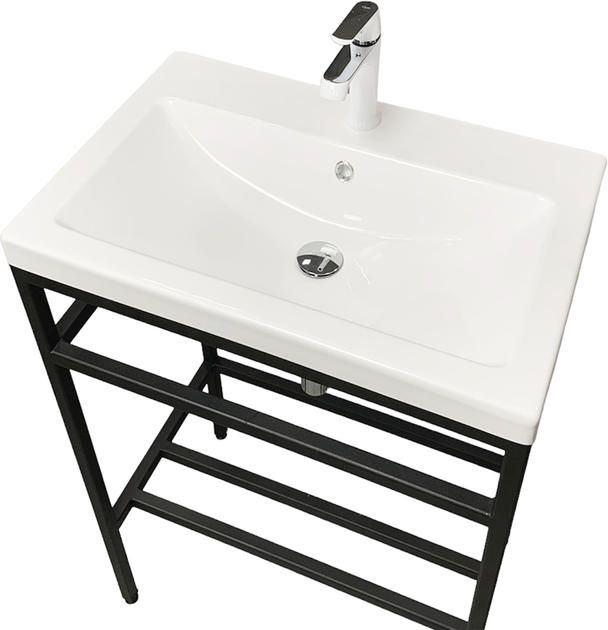 Раковина, умивальник Adamant CERS, штучний камінь, прямокут., з отвором для змішувача, з отвором для переливу, 495x390x158мм, накладний, білий Раковина, умивальник Adamant CERS, штучний камінь, прямокут., з отвором для змішувача, з отвором для переливу, 495x390x158мм, накладний, білий