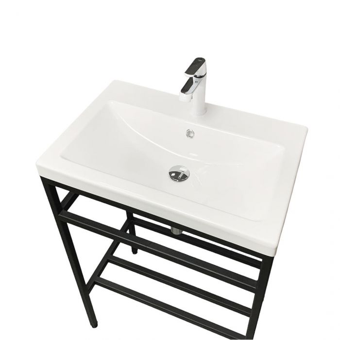 Раковина, умивальник Adamant CERS, штучний камінь, прямокут., з отвором для змішувача, з отвором для переливу, 595x450x158мм, накладний, білий Раковина, умивальник Adamant CERS, штучний камінь, прямокут., з отвором для змішувача, з отвором для переливу, 595x450x158мм, накладний, білий