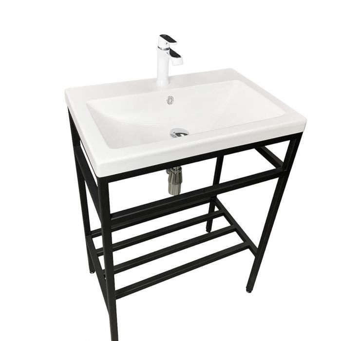 Раковина, умивальник Adamant CERS, штучний камінь, прямокут., з отвором для змішувача, з отвором для переливу, 595x450x158мм, накладний, білий Раковина, умивальник Adamant CERS, штучний камінь, прямокут., з отвором для змішувача, з отвором для переливу, 595x450x158мм, накладний, білий