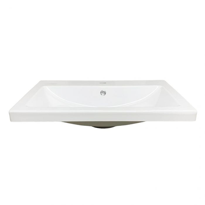 Раковина, умивальник Adamant CERS, штучний камінь, прямокут., з отвором для змішувача, з отвором для переливу, 695x450x158мм, накладний, білий Раковина, умивальник Adamant CERS, штучний камінь, прямокут., з отвором для змішувача, з отвором для переливу, 695x450x158мм, накладний, білий