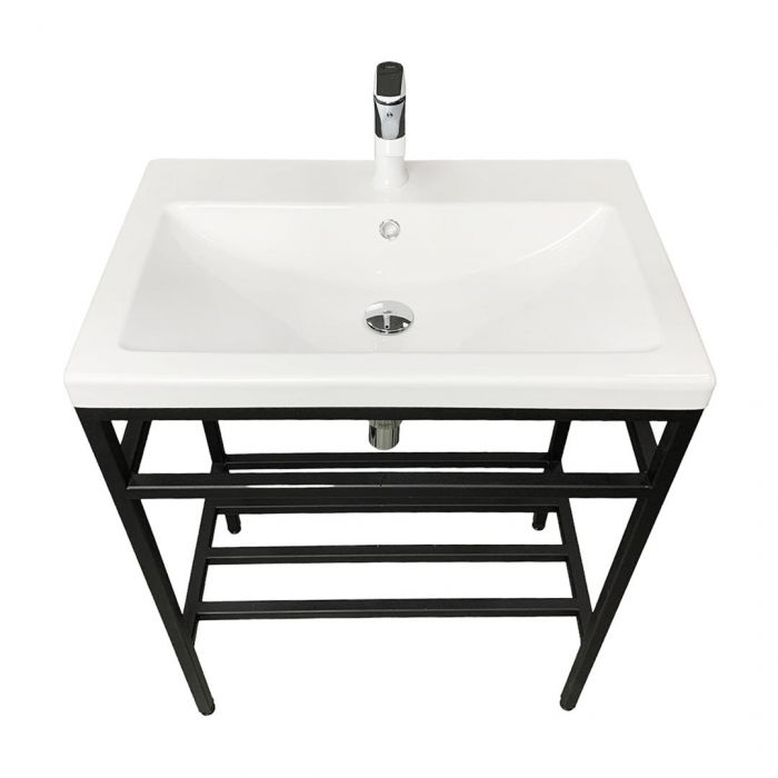 Раковина, умивальник Adamant CERS, штучний камінь, прямокут., з отвором для змішувача, з отвором для переливу, 695x450x158мм, накладний, білий Раковина, умивальник Adamant CERS, штучний камінь, прямокут., з отвором для змішувача, з отвором для переливу, 695x450x158мм, накладний, білий