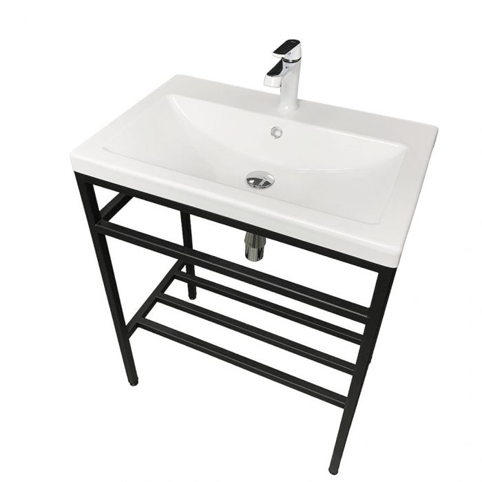 Раковина, умивальник Adamant CERS, штучний камінь, прямокут., з отвором для змішувача, з отвором для переливу, 695x450x158мм, накладний, білий Раковина, умивальник Adamant CERS, штучний камінь, прямокут., з отвором для змішувача, з отвором для переливу, 695x450x158мм, накладний, білий