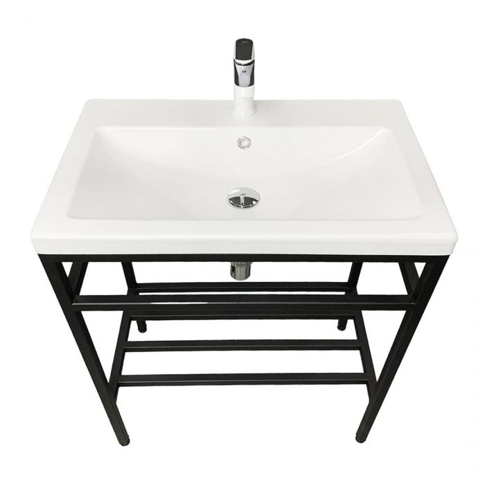 Раковина, умивальник Adamant CERS, штучний камінь, прямокут., з отвором для змішувача, з отвором для переливу, 795x450x158мм, накладний, білий Раковина, умивальник Adamant CERS, штучний камінь, прямокут., з отвором для змішувача, з отвором для переливу, 795x450x158мм, накладний, білий