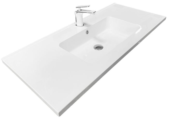 Раковина, умивальник Adamant FLATE, штучний камінь, прямокут., з отвором для змішувача, з отвором для переливу, 1000х450х140мм, накладний, білий Раковина, умивальник Adamant FLATE, штучний камінь, прямокут., з отвором для змішувача, з отвором для переливу, 1000х450х140мм, накладний, білий