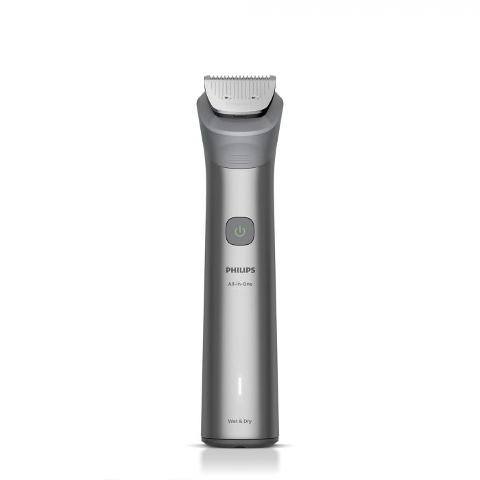 Тример Philips Series 5000, для бороди, голови та тіла, насадок-11, сталь, сірий