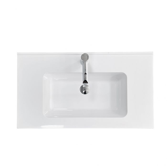 Раковина, умивальник Adamant FLATE, штучний камінь, прямокут., з отвором для змішувача, з отвором для переливу, 800х450х140мм, накладний, білий Раковина, умивальник Adamant FLATE, штучний камінь, прямокут., з отвором для змішувача, з отвором для переливу, 800х450х140мм, накладний, білий