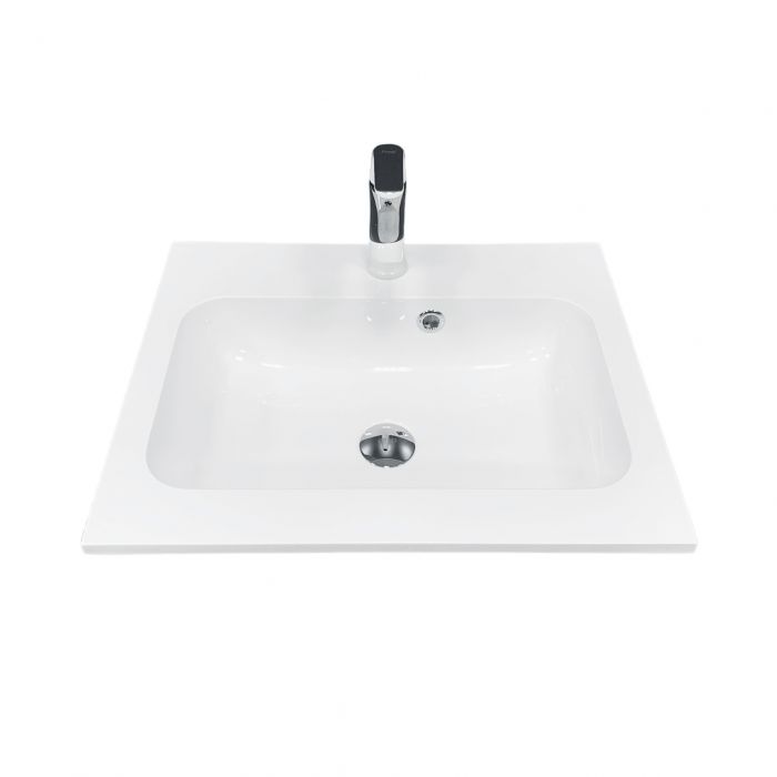Раковина, умивальник Adamant FRATE, штучний камінь, прямокут., з отвором для змішувача, з отвором для переливу, 550x450x1525мм, накладний, білий Раковина, умивальник Adamant FRATE, штучний камінь, прямокут., з отвором для змішувача, з отвором для переливу, 550x450x1525мм, накладний, білий