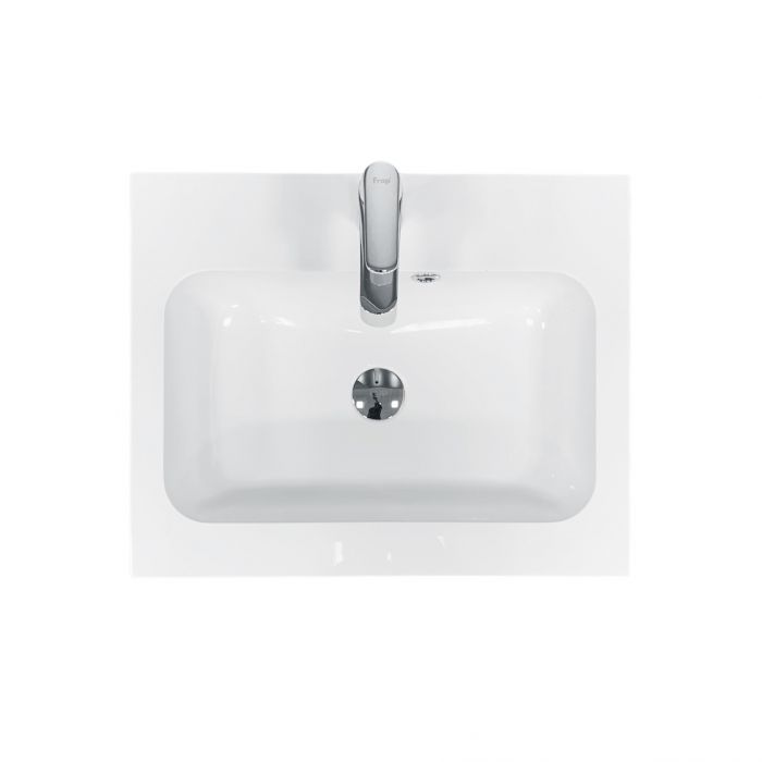 Раковина, умивальник Adamant FRATE, штучний камінь, прямокут., з отвором для змішувача, з отвором для переливу, 550x450x1525мм, накладний, білий Раковина, умивальник Adamant FRATE, штучний камінь, прямокут., з отвором для змішувача, з отвором для переливу, 550x450x1525мм, накладний, білий