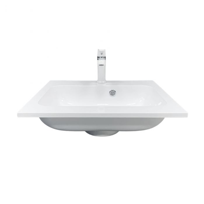 Раковина, умивальник Adamant FRATE, штучний камінь, прямокут., з отвором для змішувача, з отвором для переливу, 550x450x1525мм, накладний, білий Раковина, умивальник Adamant FRATE, штучний камінь, прямокут., з отвором для змішувача, з отвором для переливу, 550x450x1525мм, накладний, білий