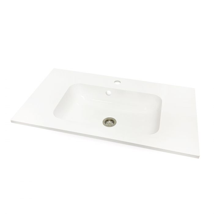 Раковина, умивальник Adamant FRATE, штучний камінь, прямокут., з отвором для змішувача, з отвором для переливу, 795x450x1525мм, накладний, білий Раковина, умивальник Adamant FRATE, штучний камінь, прямокут., з отвором для змішувача, з отвором для переливу, 795x450x1525мм, накладний, білий