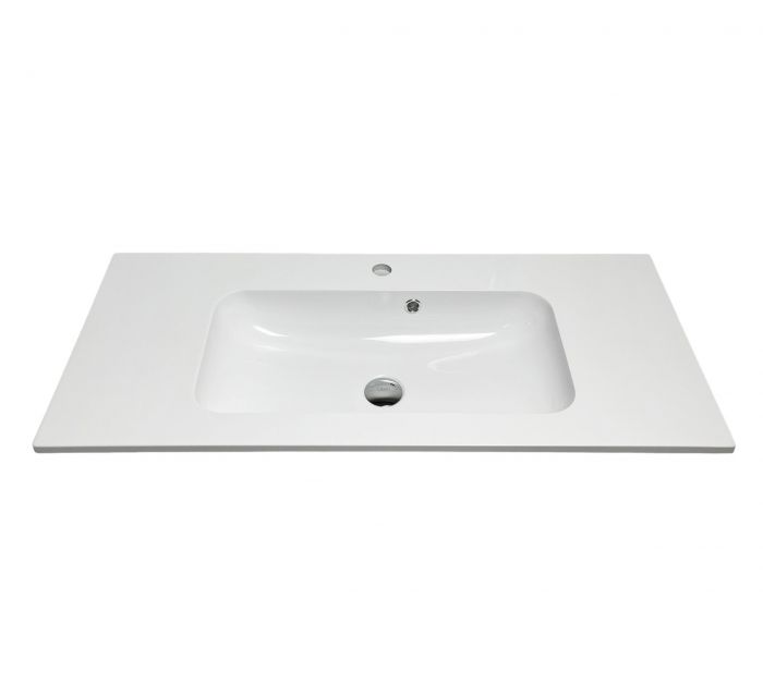 Раковина, умивальник Adamant FRATE, штучний камінь, прямокут., з отвором для змішувача, з отвором для переливу, 795x450x1525мм, накладний, білий Раковина, умивальник Adamant FRATE, штучний камінь, прямокут., з отвором для змішувача, з отвором для переливу, 795x450x1525мм, накладний, білий