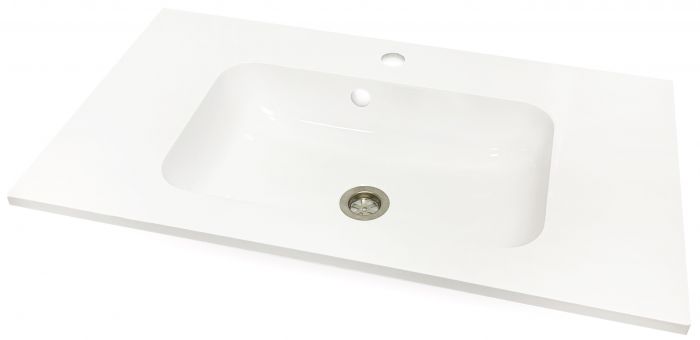 Раковина, умивальник Adamant FRATE, штучний камінь, прямокут., з отвором для змішувача, з отвором для переливу, 795x450x1525мм, накладний, білий Раковина, умивальник Adamant FRATE, штучний камінь, прямокут., з отвором для змішувача, з отвором для переливу, 795x450x1525мм, накладний, білий