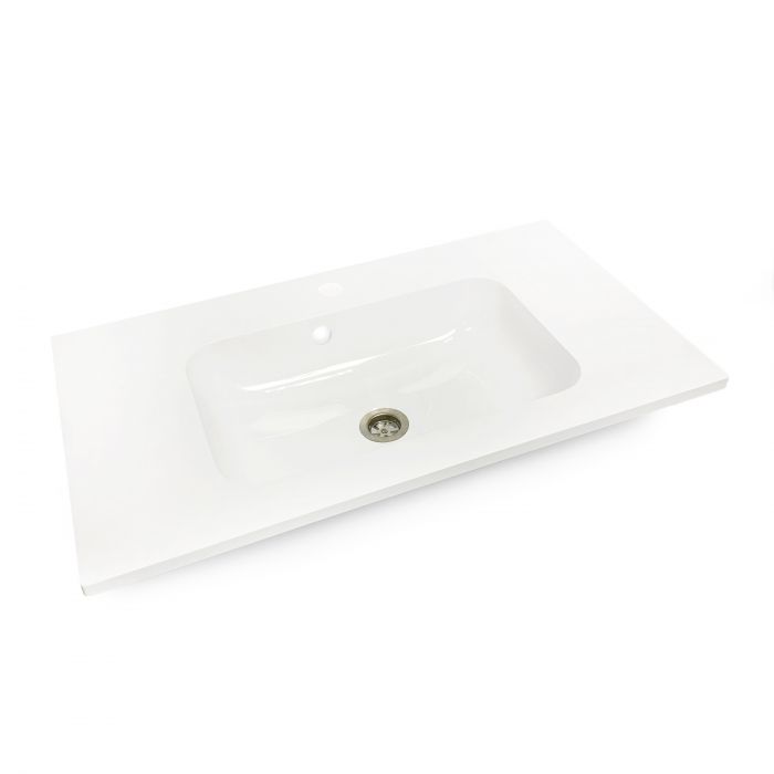Раковина, умивальник Adamant FRATE, штучний камінь, прямокут., з отвором для змішувача, з отвором для переливу, 995x450x1525мм, накладний, білий Раковина, умивальник Adamant FRATE, штучний камінь, прямокут., з отвором для змішувача, з отвором для переливу, 995x450x1525мм, накладний, білий