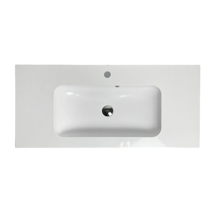 Раковина, умивальник Adamant FRATE, штучний камінь, прямокут., з отвором для змішувача, з отвором для переливу, 995x450x1525мм, накладний, білий Раковина, умивальник Adamant FRATE, штучний камінь, прямокут., з отвором для змішувача, з отвором для переливу, 995x450x1525мм, накладний, білий