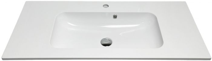 Раковина, умивальник Adamant FRATE, штучний камінь, прямокут., з отвором для змішувача, з отвором для переливу, 995x450x1525мм, накладний, білий Раковина, умивальник Adamant FRATE, штучний камінь, прямокут., з отвором для змішувача, з отвором для переливу, 995x450x1525мм, накладний, білий