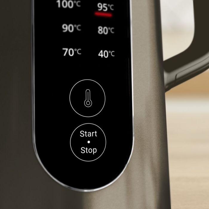 Електрочайник Tefal Selection 1.7л, з подвійними стінками, 6 темп.реж, підтримка температури, сенc. управління, бронзовий