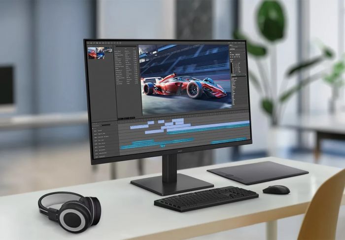 Монітор Samsung 27" S27F320 HDMI, IPS, 120Hz