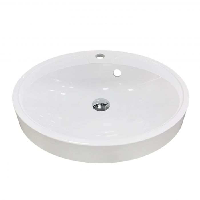 Раковина, умивальник Adamant Lauf New, штучний камінь, овальна, без отвору для змішувача, з отвором для переливу, 540х445х130мм, накладний, білий Раковина, умивальник Adamant Lauf New, штучний камінь, овальна, без отвору для змішувача, з отвором для переливу, 540х445х130мм, накладний, білий
