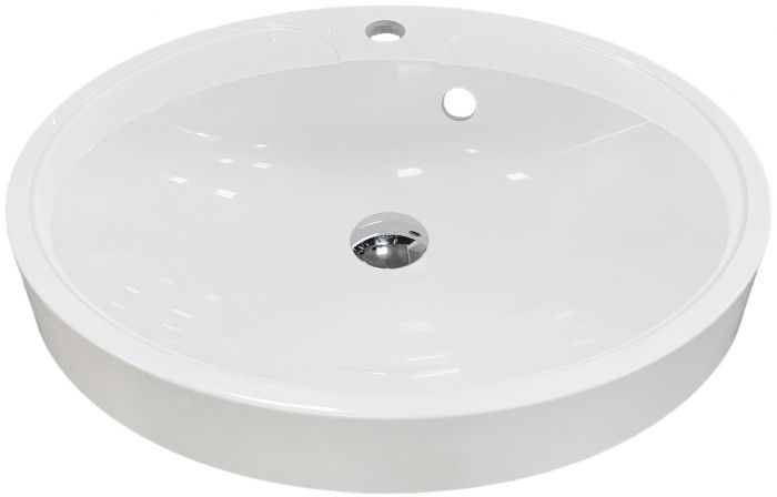 Раковина, умивальник Adamant Lauf New, штучний камінь, овальна, без отвору для змішувача, з отвором для переливу, 540х445х130мм, накладний, білий Раковина, умивальник Adamant Lauf New, штучний камінь, овальна, без отвору для змішувача, з отвором для переливу, 540х445х130мм, накладний, білий