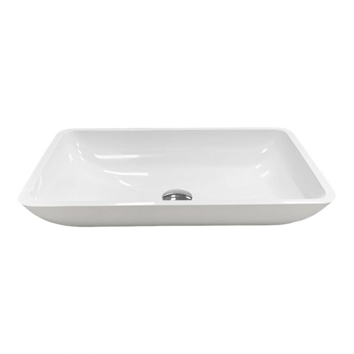Раковина, умивальник Adamant LOWER, штучний камінь, прямокут., без отвору для змішувача та переливу, 560x360x100мм, накладний, білий Раковина, умивальник Adamant LOWER, штучний камінь, прямокут., без отвору для змішувача та переливу, 560x360x100мм, накладний, білий