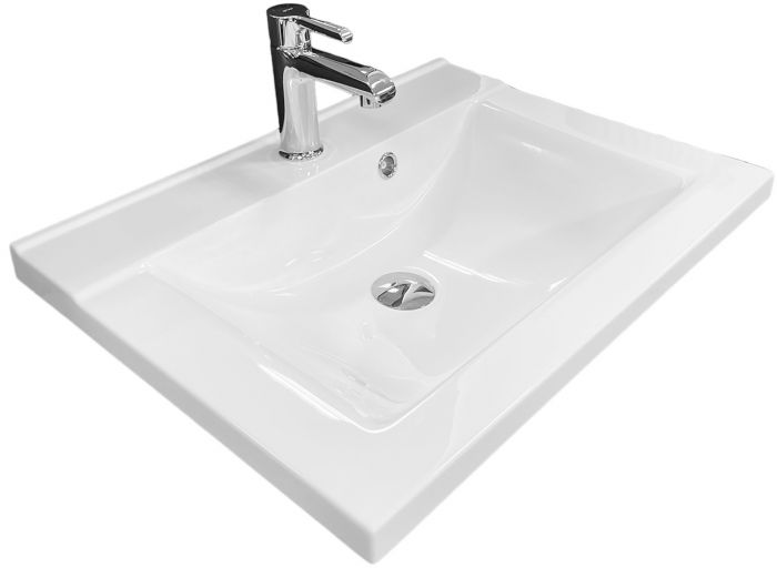 Раковина, умивальник Adamant QUANTO, штучний камінь, прямокут., з отвором для змішувача, з отвором для переливу, 600х447х140мм, накладний, білий Раковина, умивальник Adamant QUANTO, штучний камінь, прямокут., з отвором для змішувача, з отвором для переливу, 600х447х140мм, накладний, білий