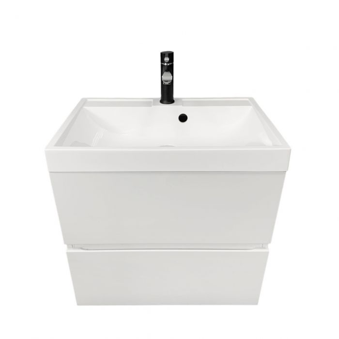 Раковина, умивальник Adamant STRENG NEW, штучний камінь, прямокут., з отвором для змішувача, з отвором для переливу, 590x410x123мм, накладний, білий Раковина, умивальник Adamant STRENG NEW, штучний камінь, прямокут., з отвором для змішувача, з отвором для переливу, 590x410x123мм, накладний, білий