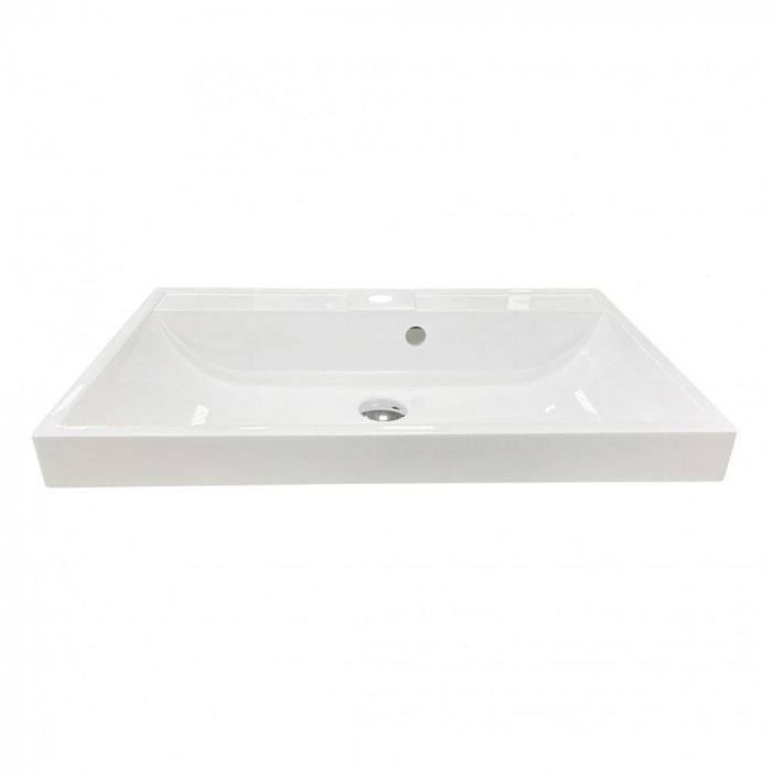 Раковина, умивальник Adamant STRENG NEW, штучний камінь, прямокут., з отвором для змішувача, з отвором для переливу, 590x410x123мм, накладний, білий Раковина, умивальник Adamant STRENG NEW, штучний камінь, прямокут., з отвором для змішувача, з отвором для переливу, 590x410x123мм, накладний, білий
