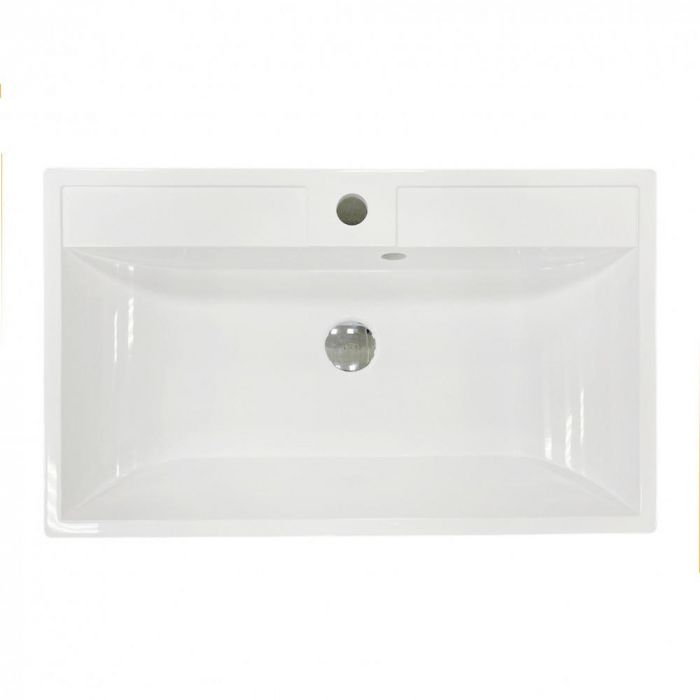 Раковина, умивальник Adamant STRENG NEW, штучний камінь, прямокут., з отвором для змішувача, з отвором для переливу, 590x410x123мм, накладний, білий Раковина, умивальник Adamant STRENG NEW, штучний камінь, прямокут., з отвором для змішувача, з отвором для переливу, 590x410x123мм, накладний, білий