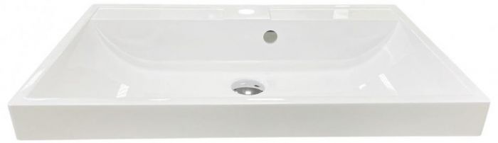 Раковина, умивальник Adamant STRENG NEW, штучний камінь, прямокут., з отвором для змішувача, з отвором для переливу, 590x410x123мм, накладний, білий Раковина, умивальник Adamant STRENG NEW, штучний камінь, прямокут., з отвором для змішувача, з отвором для переливу, 590x410x123мм, накладний, білий