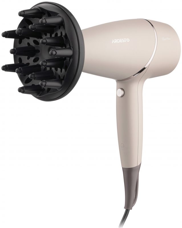 Фен ARDESTO Pearl Cream HD-Y701PERL, 1750-2100Вт, 3 швидкості, 3 темп.режими, бежевий