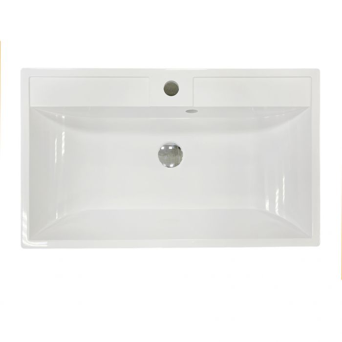 Раковина, умивальник Adamant STRENG NEW, штучний камінь, прямокут., з отвором для змішувача, з отвором для переливу, 690x410x123мм, накладний, білий Раковина, умивальник Adamant STRENG NEW, штучний камінь, прямокут., з отвором для змішувача, з отвором для переливу, 690x410x123мм, накладний, білий