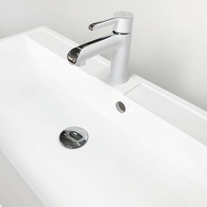 Раковина, умивальник Adamant STRENG NEW, штучний камінь, прямокут., з отвором для змішувача, з отвором для переливу, 790x410x123мм, накладний, білий Раковина, умивальник Adamant STRENG NEW, штучний камінь, прямокут., з отвором для змішувача, з отвором для переливу, 790x410x123мм, накладний, білий