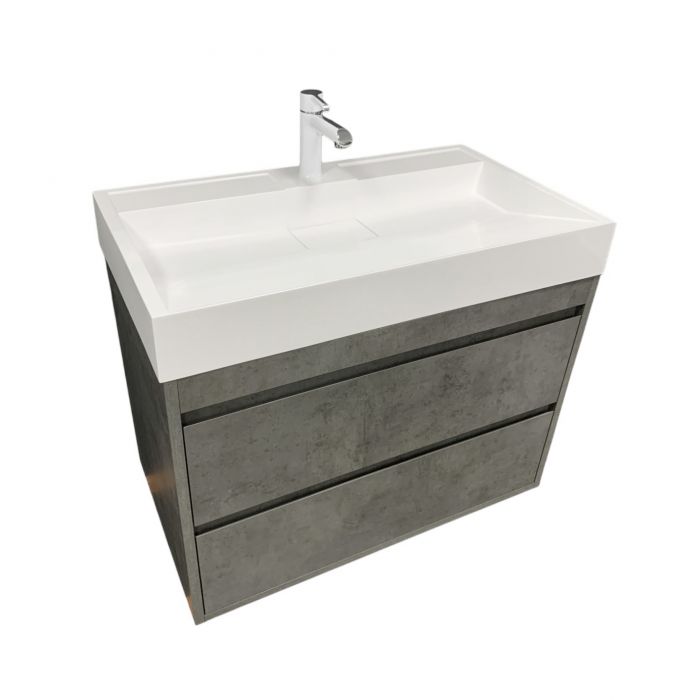 Раковина, умивальник Adamant VISION, штучний камінь, прямокут., з отвором для змішувача, без переливу, 1000х455х110мм, накладний, білий Раковина, умивальник Adamant VISION, штучний камінь, прямокут., з отвором для змішувача, без переливу, 1000х455х110мм, накладний, білий