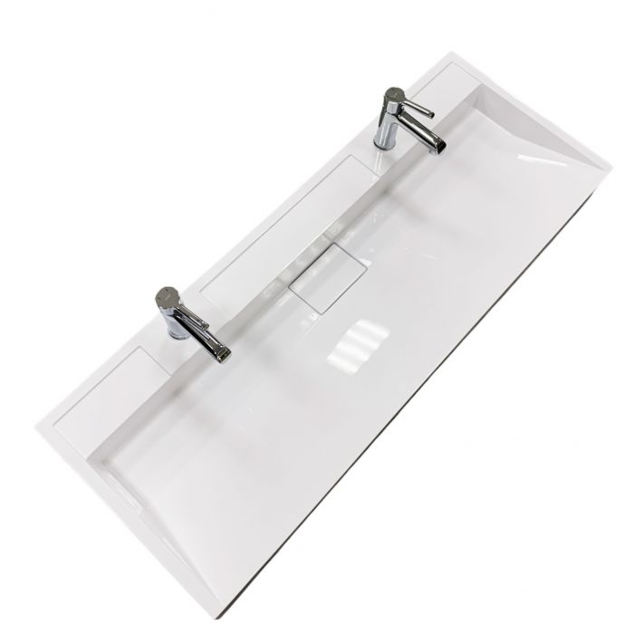 Раковина, умивальник Adamant VISION, штучний камінь, прямокут., з отвором для змішувача, без переливу, 1200х455х110мм, накладний, білий Раковина, умивальник Adamant VISION, штучний камінь, прямокут., з отвором для змішувача, без переливу, 1200х455х110мм, накладний, білий