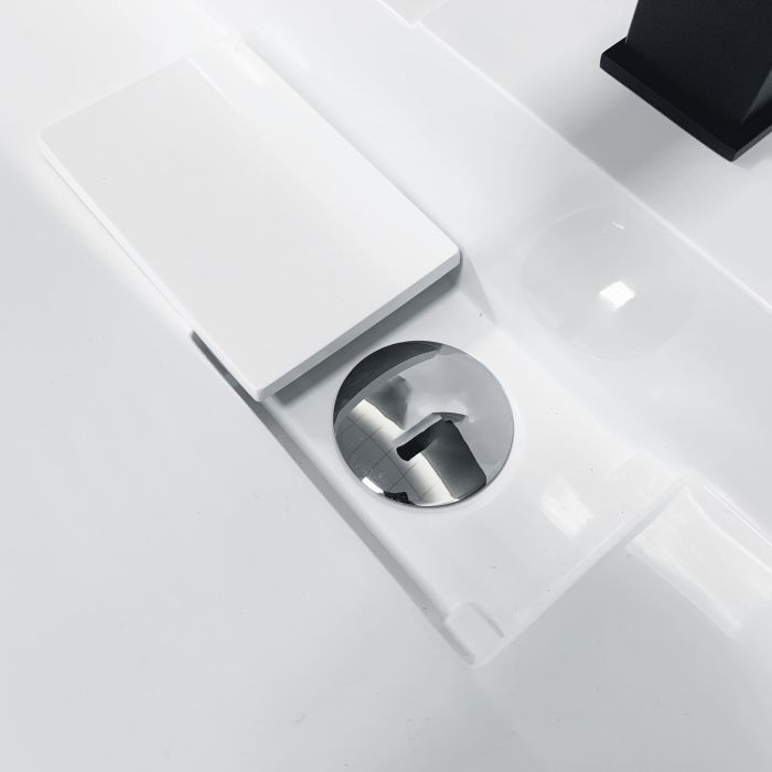 Раковина, умивальник Adamant VISION, штучний камінь, прямокут., з отвором для змішувача, без переливу, 1200х455х110мм, накладний, білий Раковина, умивальник Adamant VISION, штучний камінь, прямокут., з отвором для змішувача, без переливу, 1200х455х110мм, накладний, білий