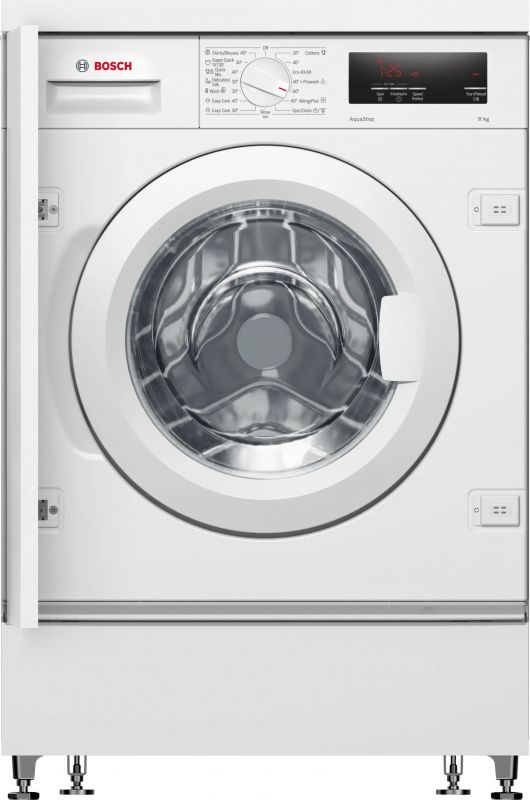 Пральна машина Bosch вбудовувана фронтальна, 8кг, 1200, C, 55см, дисплей, білий