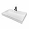 Раковина, умивальник Adamant VISION, штучний камінь, прямокут., з отвором для змішувача, без переливу, 800х455х110мм, накладний, білий Раковина, умивальник Adamant VISION, штучний камінь, прямокут., з отвором для змішувача, без переливу, 800х455х110мм, накладний, білий