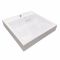 Раковина, умивальник Adamant WASHER NEW, штучний камінь, прямокут., з отвором для змішувача, без переливу, 595х595х115мм, накладний, білий Раковина, умивальник Adamant WASHER NEW, штучний камінь, прямокут., з отвором для змішувача, без переливу, 595х595х115мм, накладний, білий