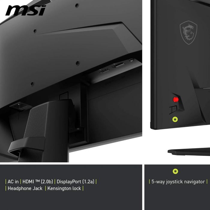 Монітор MSI 23.8" MAG 242F HDMI, DP, Audio, IPS, 200Hz, 0.5ms, sRGB 115%, FreeSync