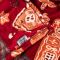 Плед ARDESTO Christmas Flannel 160х200см, 100% поліестер, імбирні будиночки