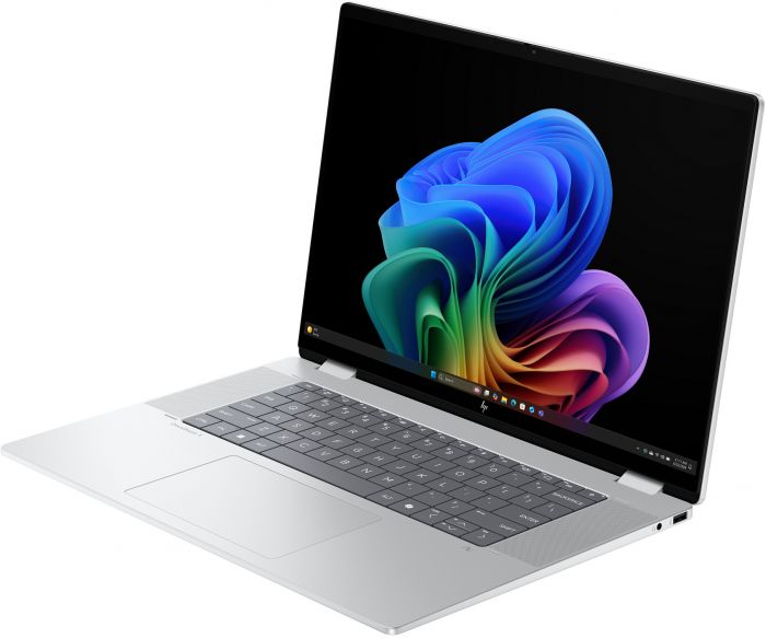 Ноутбук HP OmniBook X Flip x360 16-as0007ua 16" WUXGA IPS Touch, Intel U5-226V, 16GB, F512GB, UMA, Win11, сріблястий