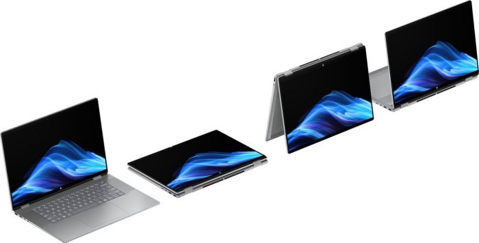 Ноутбук HP OmniBook X Flip x360 16-ar0004ua 16" WUXGA IPS Touch, AMD AI 5 340, 16GB, F512GB, UMA, Win11, сірий