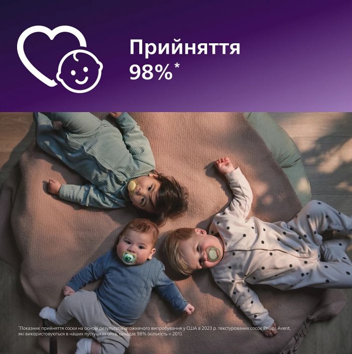 Пустушка  Avent  Ultra Air, 6-18 міс., 2шт, нейтральний дизайн.