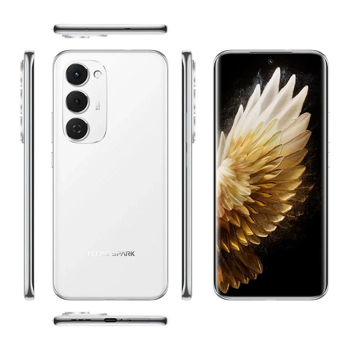 Смартфон TECNO Spark 40 PRO+ (KM7) 6.78" 8/256ГБ, 2SIM, 5200мА•год, Aurora White