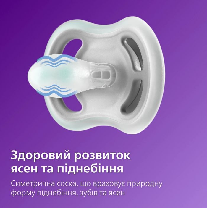 Пустушка Avent  Ultra Air, 18+ міс., дизайн нейтральний, 2 шт.