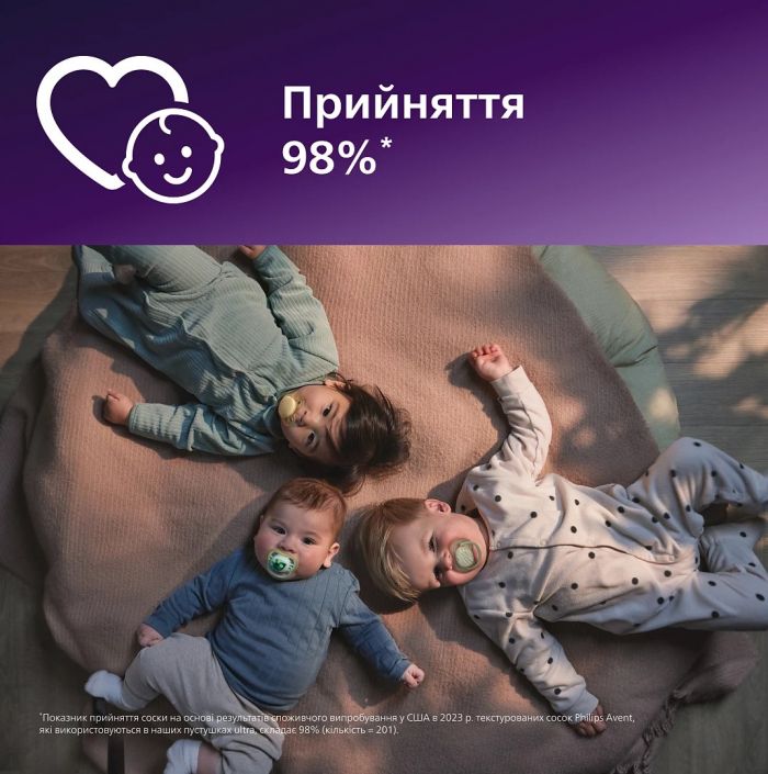 Пустушка  Avent  Ultra Air, 0-6 міс., 2шт, дизайн для хлопчиків.