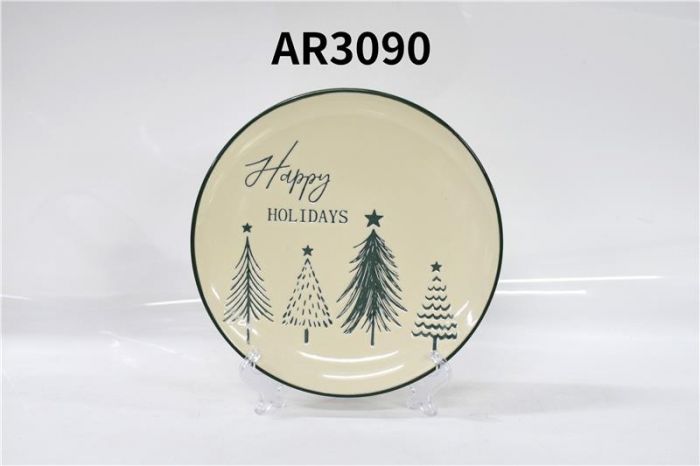 Тарілка Ardesto Christmas New Year's, 21см, кераміка